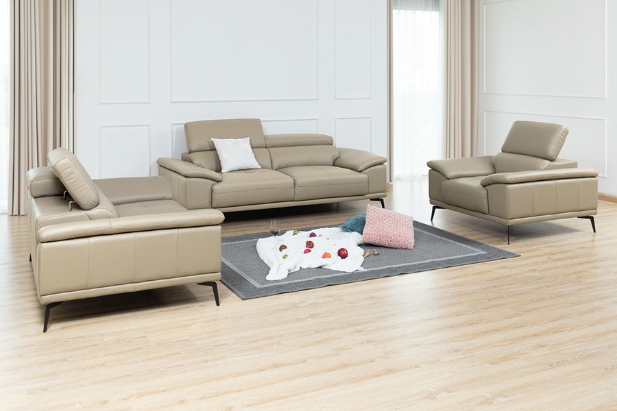 Ghế sofa da phòng khách B24